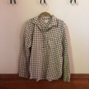 J.crew factory homespun popover shirt in boy fit